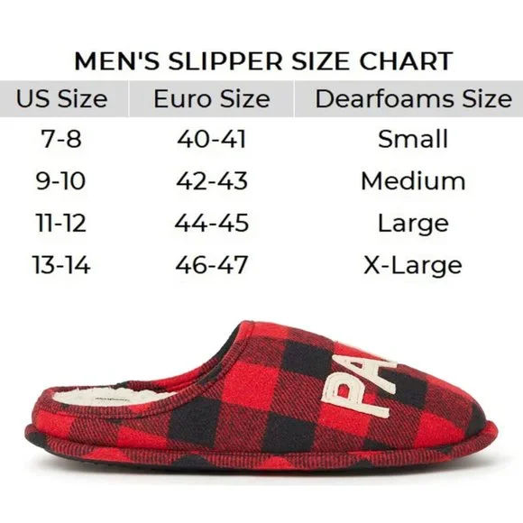 Dearfoams Men's Papa Bear Slipper Size Medium US 9-10 New - Picture 2 of 9